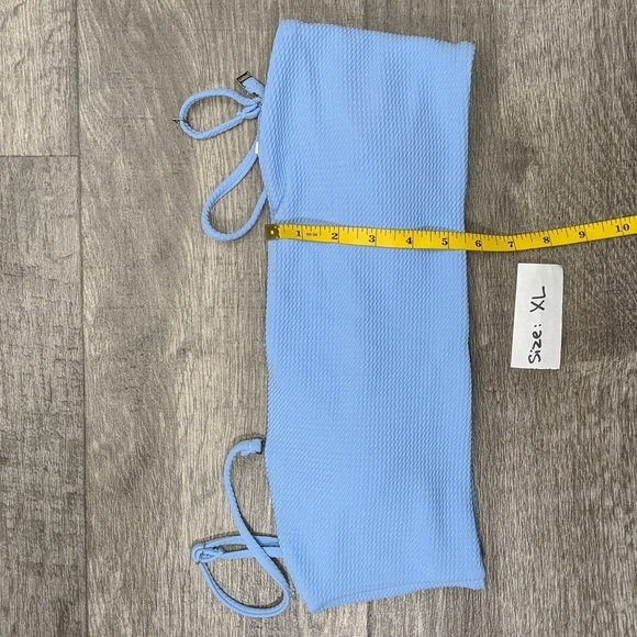 ZAFUL Textured Removable Straps Bandeau Bikini - Picture 9 of 11